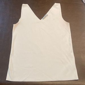 MM Lafleur New York White Shell Blouse Size M